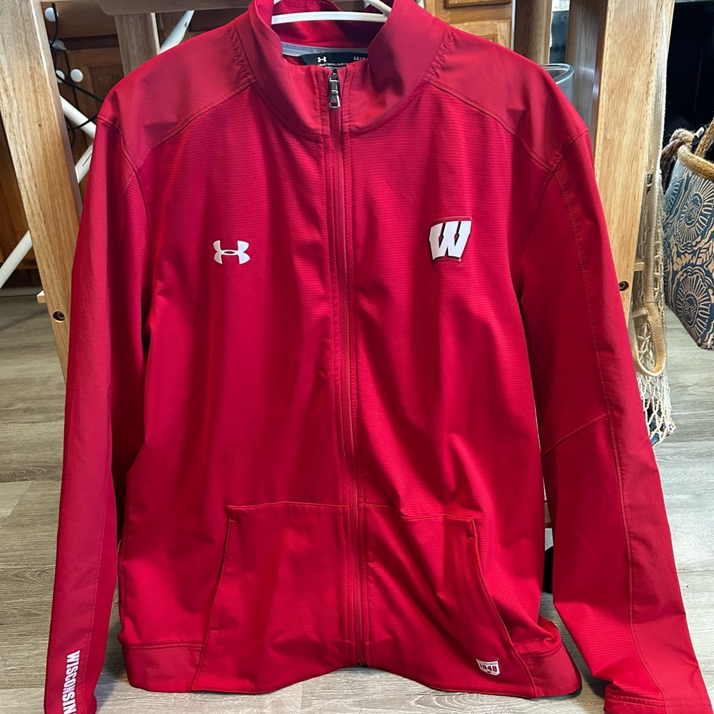 UA Under Armour Wisconsin Badgers Jacket -Large